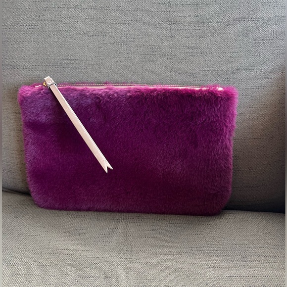 Faux Fur Small Purse. Gorgeous Color. - Picture 2 of 5